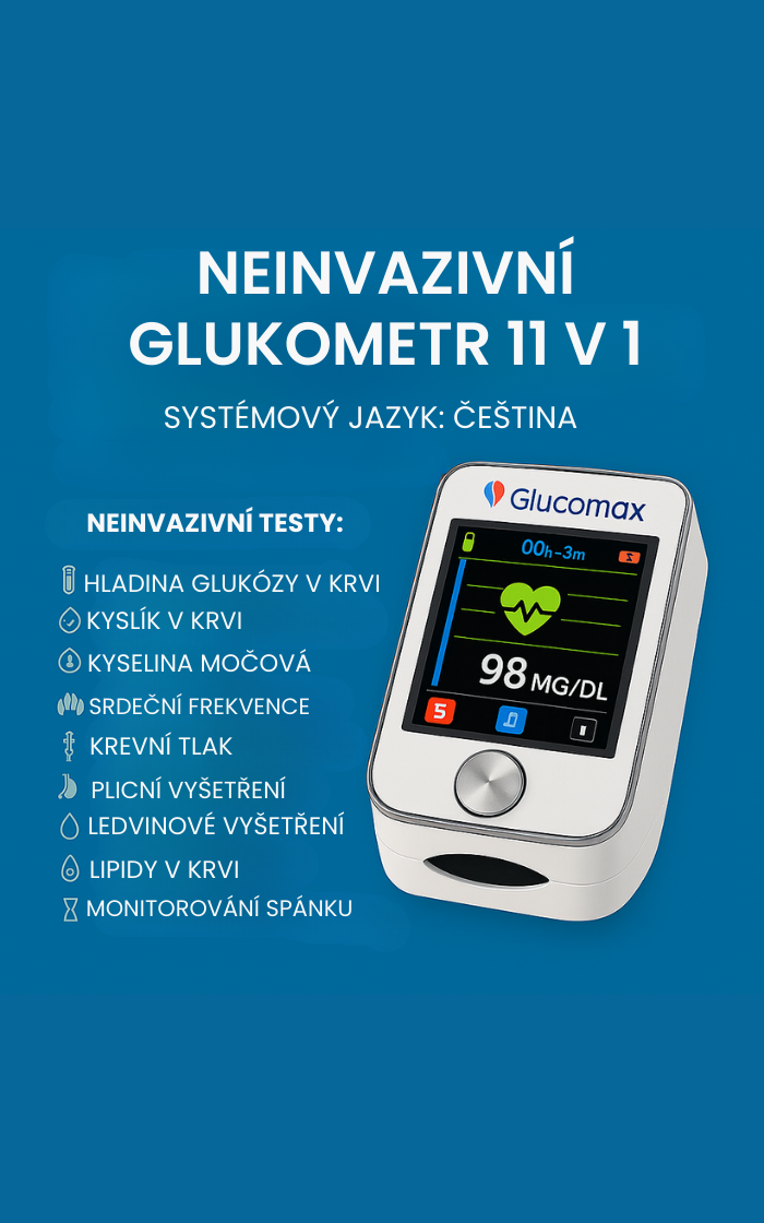 Neinvazivní glukometr 11 v 1